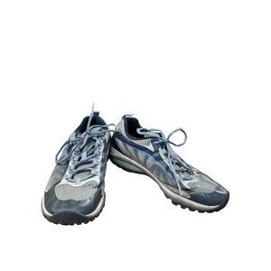 Merrell Womens Gray Blue Hiking Trail Sneakers Shoes size 7.5 SKU 8763